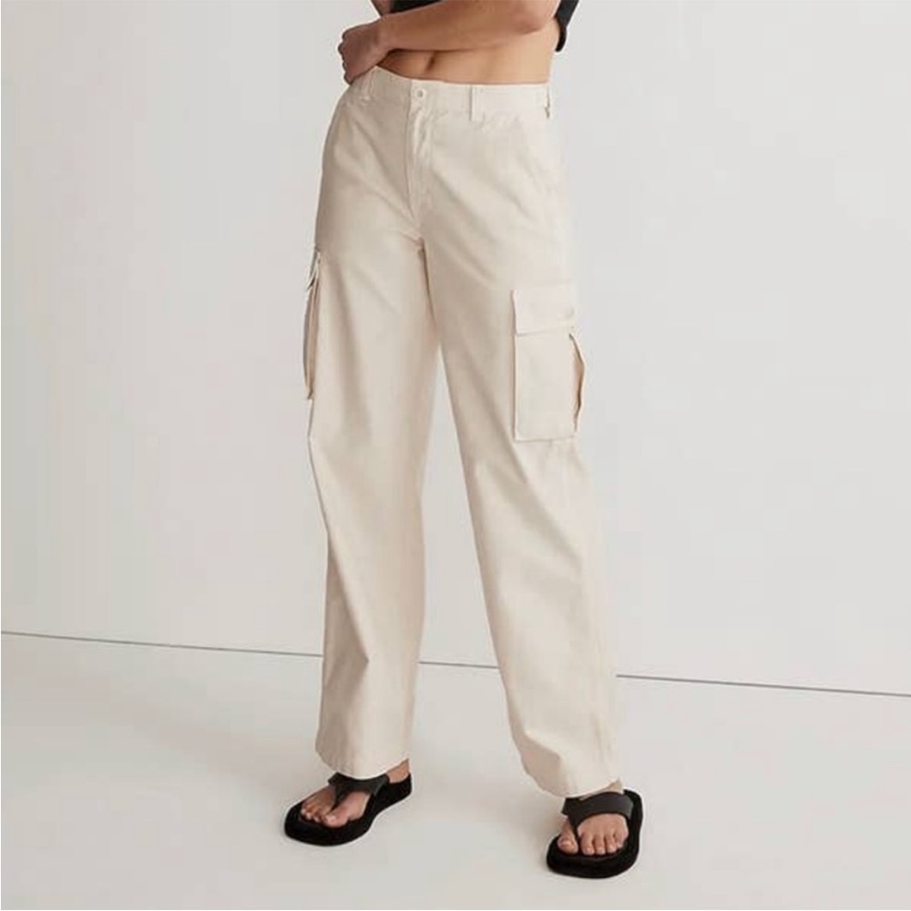 Madewell Low slung Cargo cream color 26